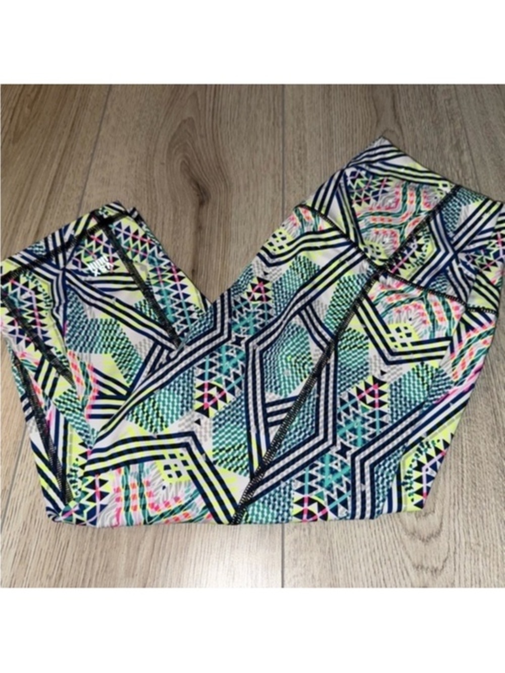 Victoria’s Secret sport vsx blue Capri crop cropped knockout leggings tights